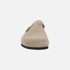 Zuecos de serraje con hebilla para hombre modelo UMA
