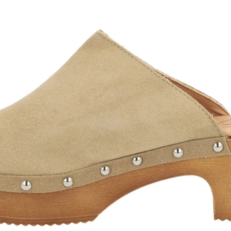 Zuecos de serraje para mujer con tachas Help the trees