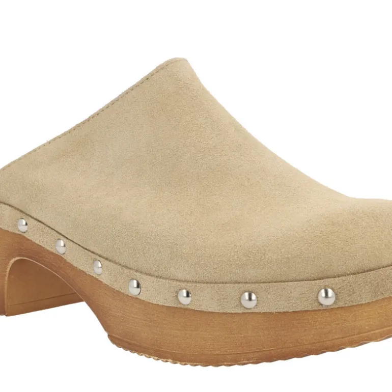 Zuecos de serraje para mujer con tachas Help the trees