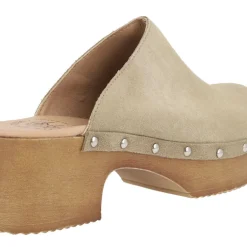 Zuecos de serraje para mujer con tachas Help the trees