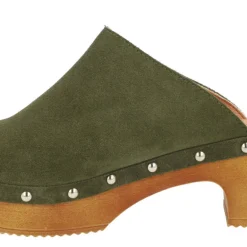Zuecos de serraje para mujer con tachas Help the trees