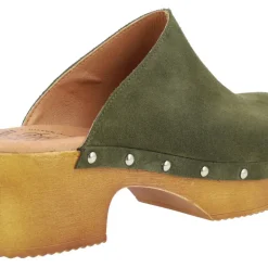 Zuecos de serraje para mujer con tachas Help the trees