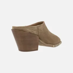 Zuecos estilo cowboy Alpe Vermont en serraje cuero con tachas