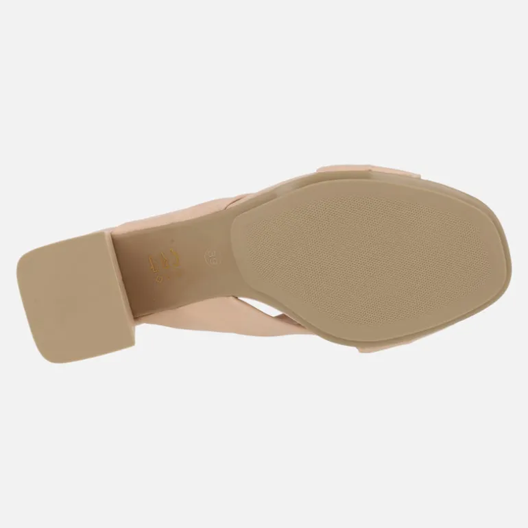 Zuecos para mujer con pala de tiras cruzadas Casia