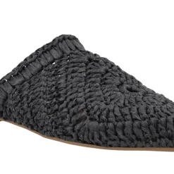 Zuecos planos estilo babuchas en tejido crochet