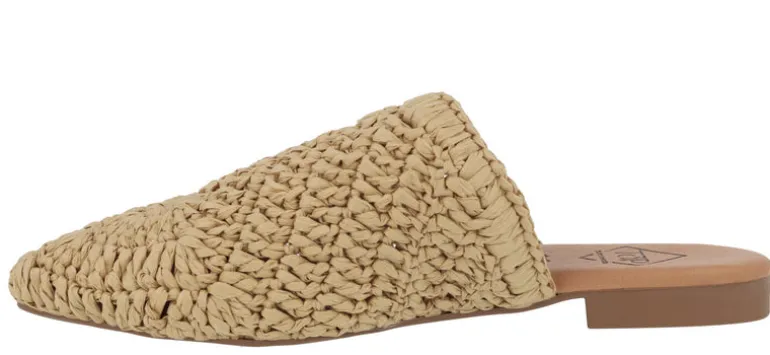 Zuecos planos estilo babuchas en tejido crochet